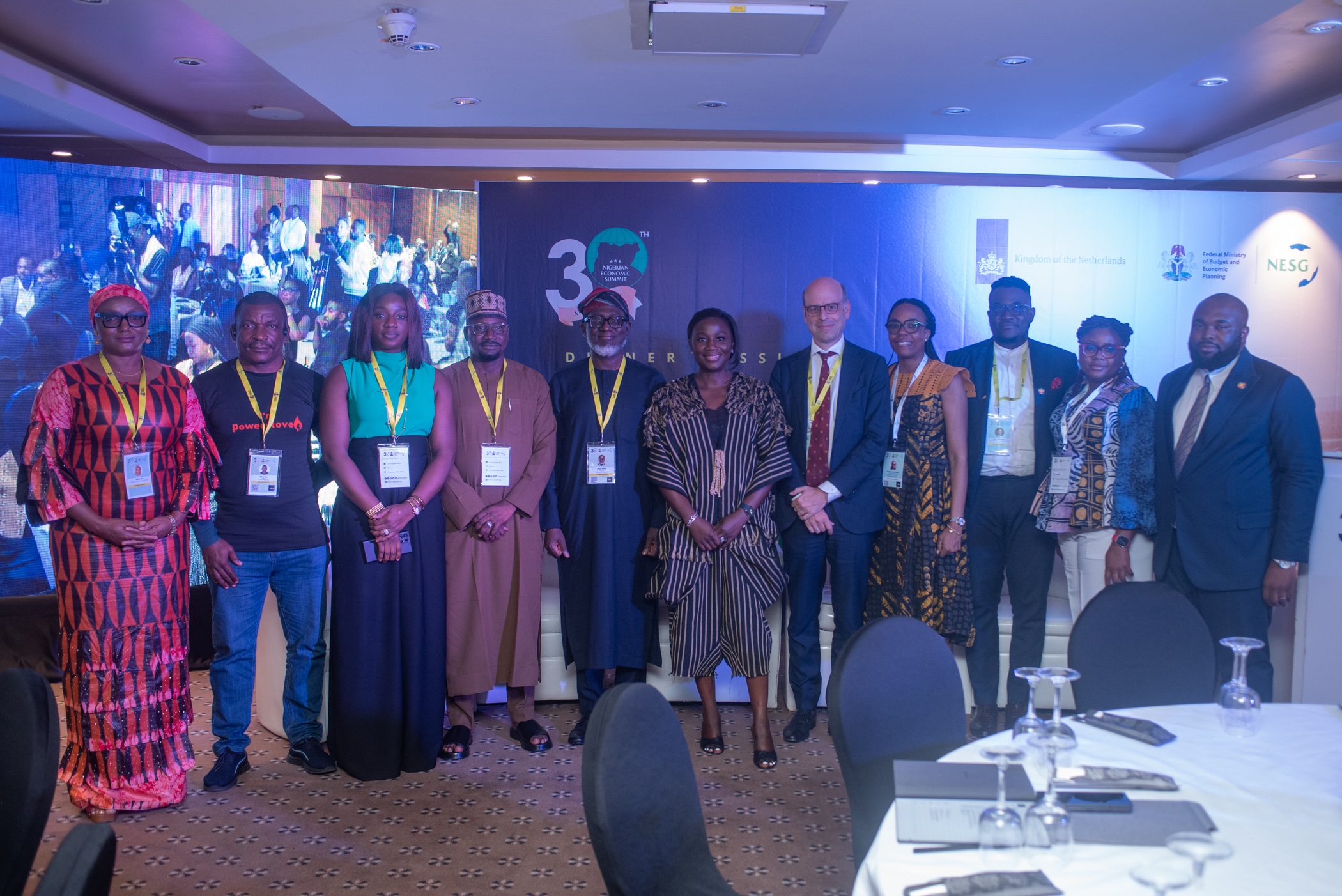 Government officials and panelists at side event