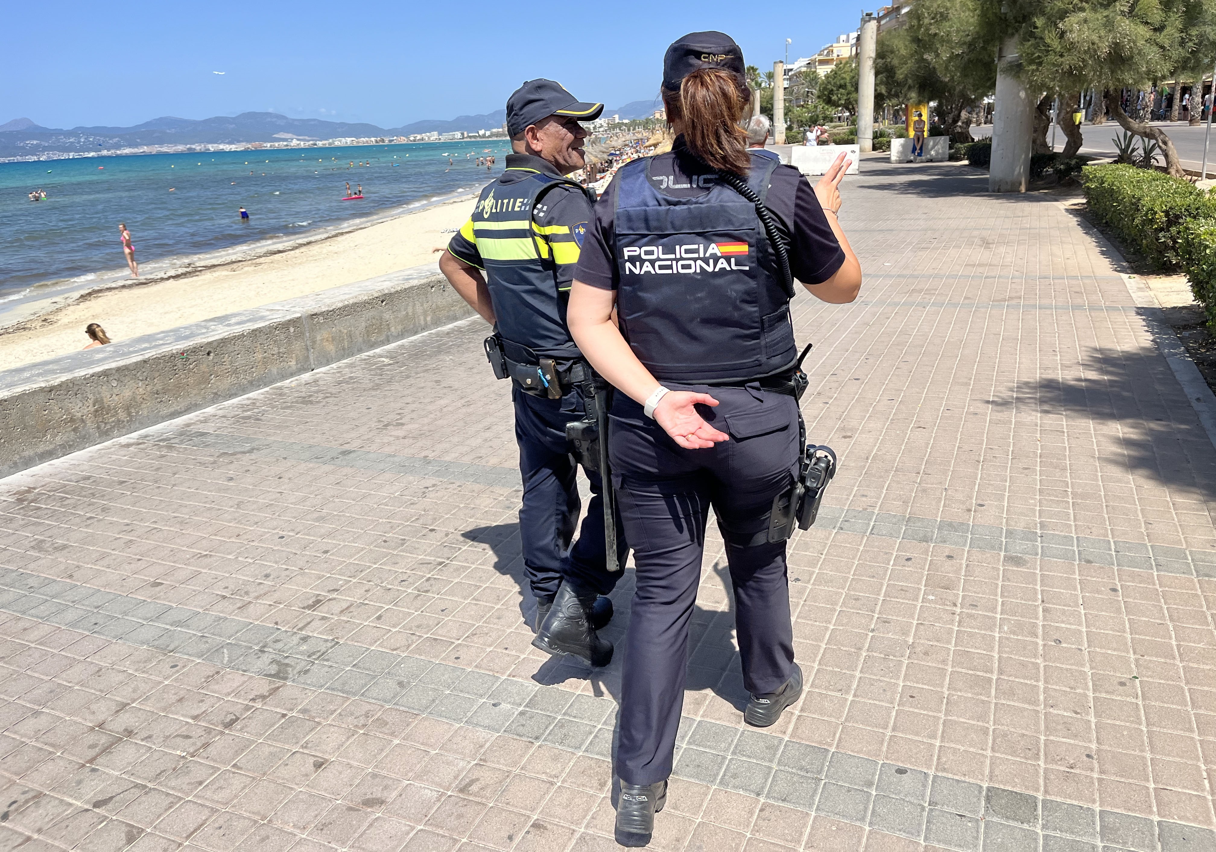 Police patrol at Mallorca