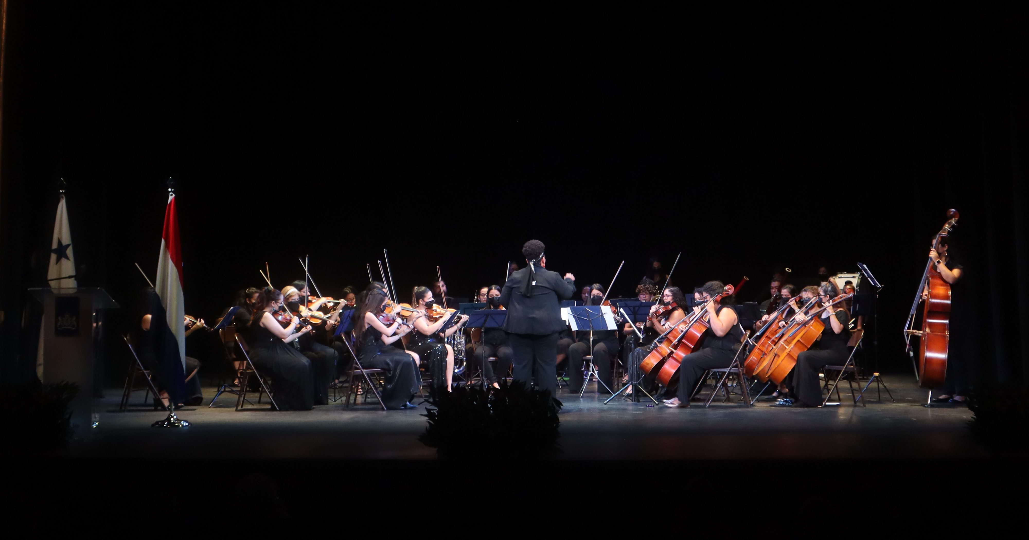 Panamanian orchestra at network event organised by Dutch Embassy.