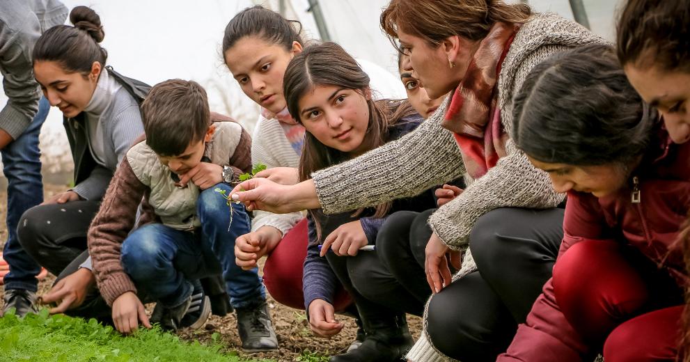 Gardening school established with support of Integrated Support to Rural Development - Building Resilient Communities.