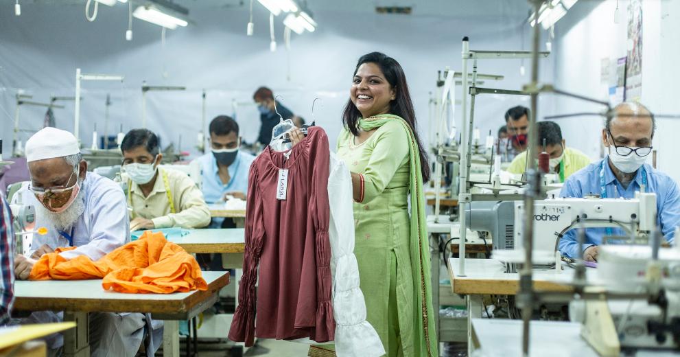 Businesswoman in New Delhi.