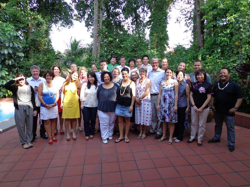 Embassy Team after the state visit of H.M. Queen Beatrix, 2013