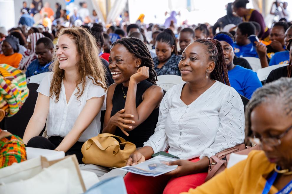 Happy faces of Embassy representatives during the Geender festival in 2023