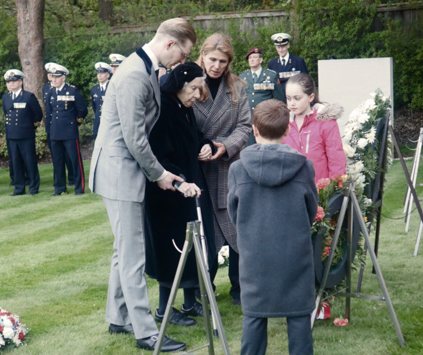 The ceremony at Mill Hill, London