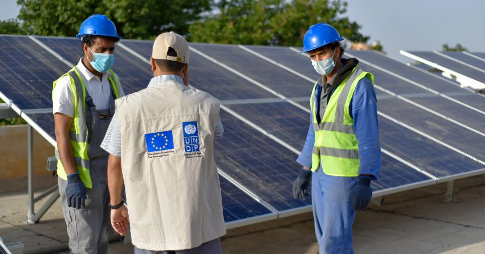 Solar energy panels to to strengthen the community resilience in Yemen